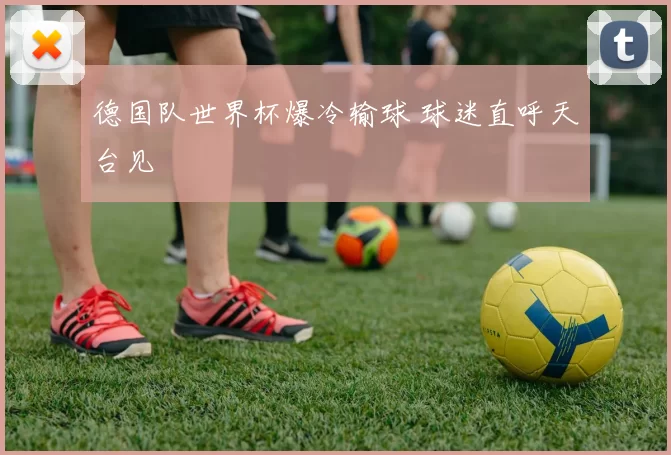 德国队世界杯爆冷输球 球迷直呼天台见