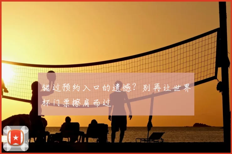 错过预约入口的遗憾？别再让世界杯门票擦肩而过