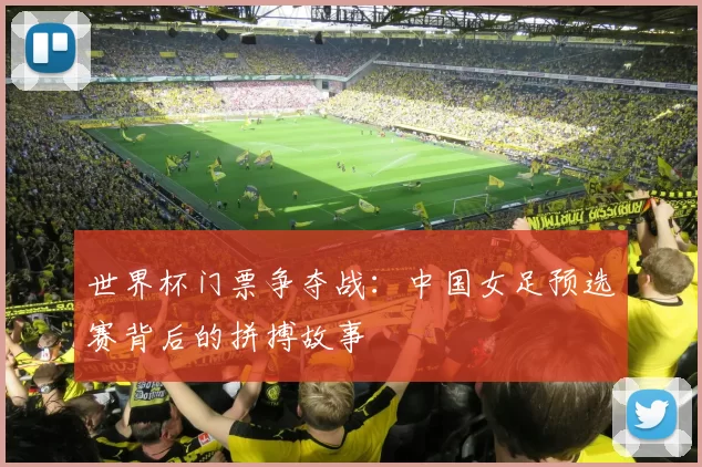世界杯门票争夺战:中国女足预选赛背后的拼搏故事
